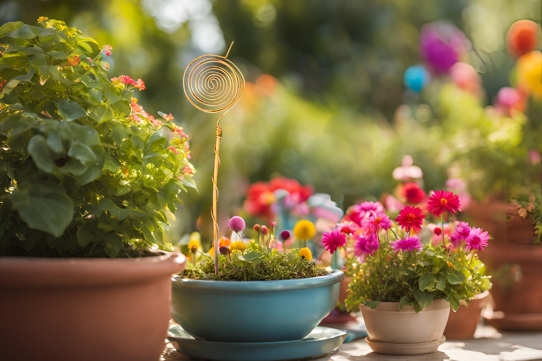 Copper Gardening Antenna