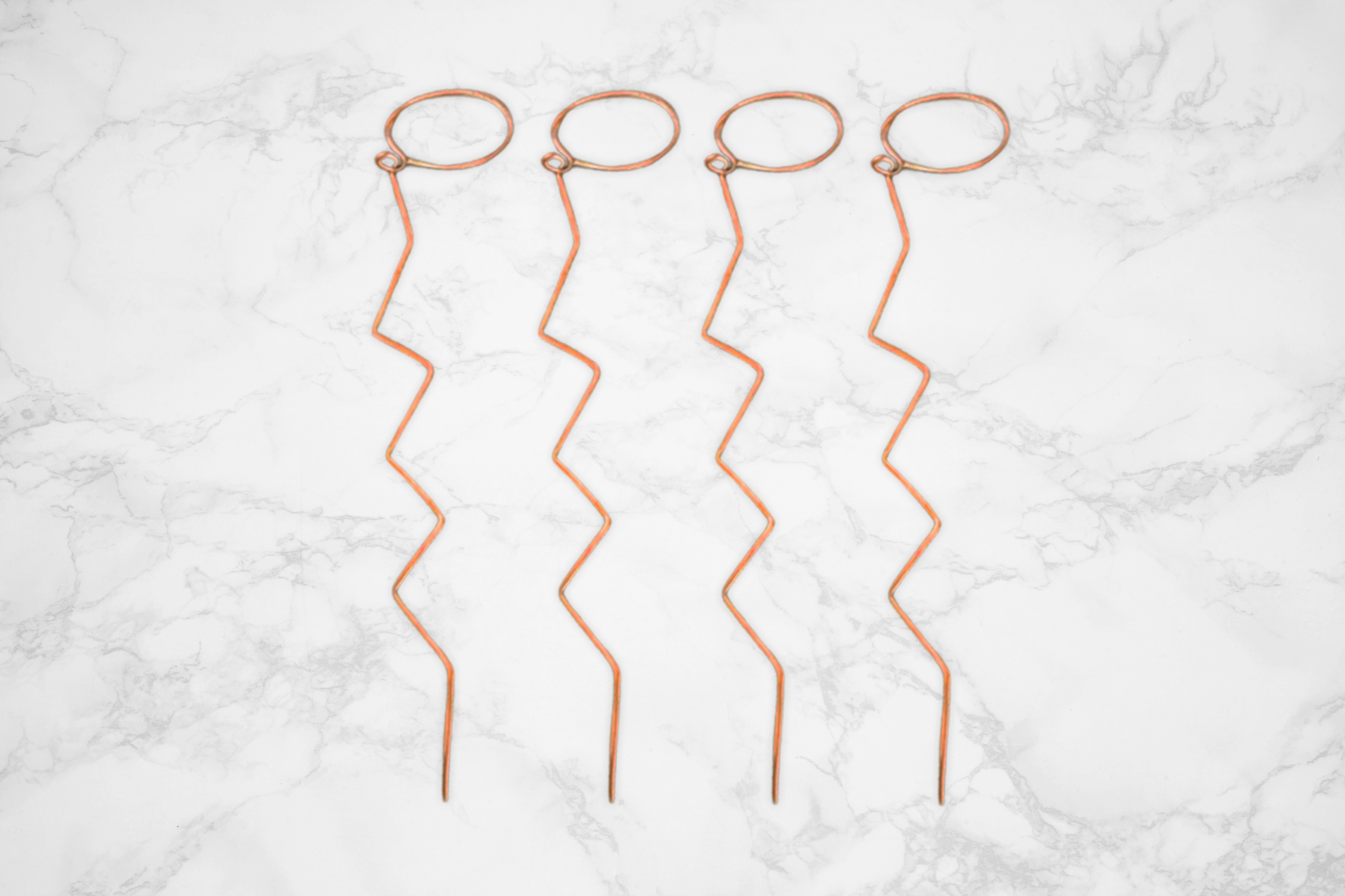 Copper Zig Zag Wires