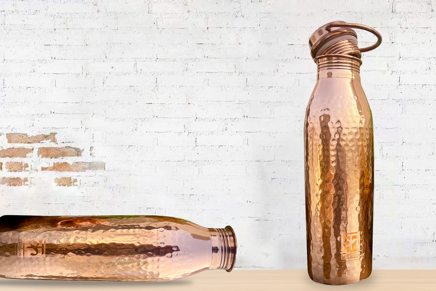Copper Water Bottle With Handle