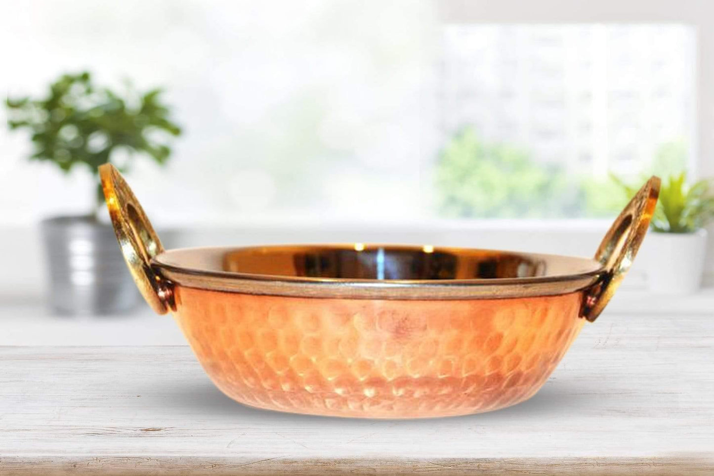 Copper Kadhai Set