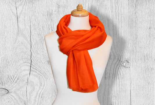 Hand Woven Pashmina Stoles - Plain - Kaarigar Handicrafts Inc.