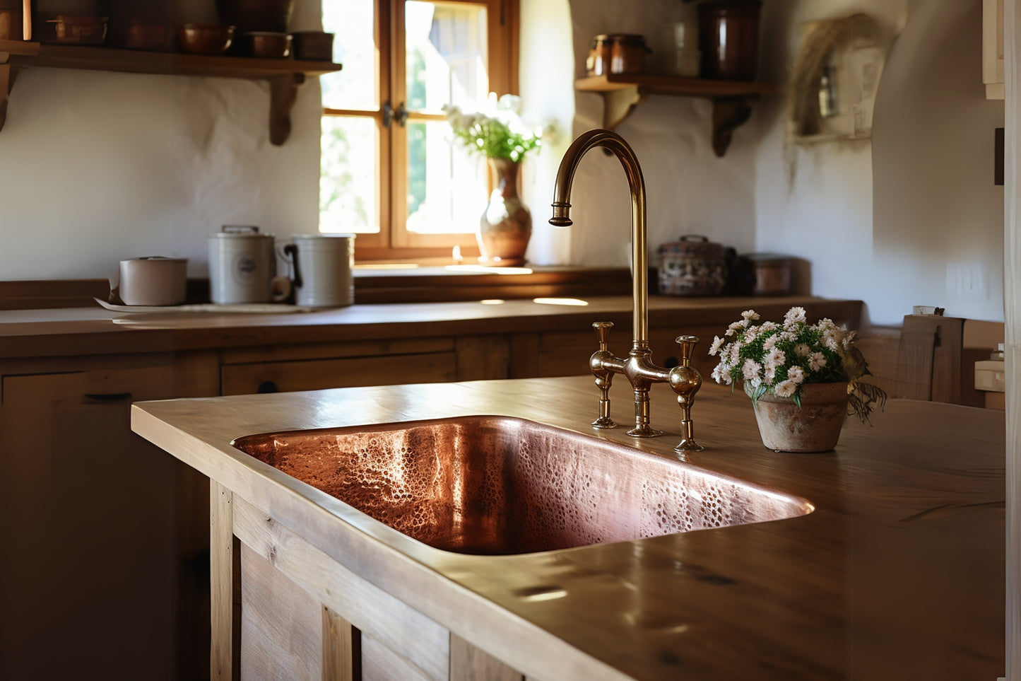 Handmade Copper Kitchen Sink