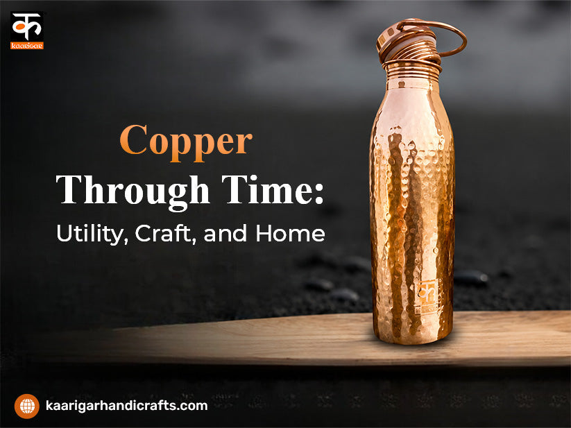 real copper water bottle