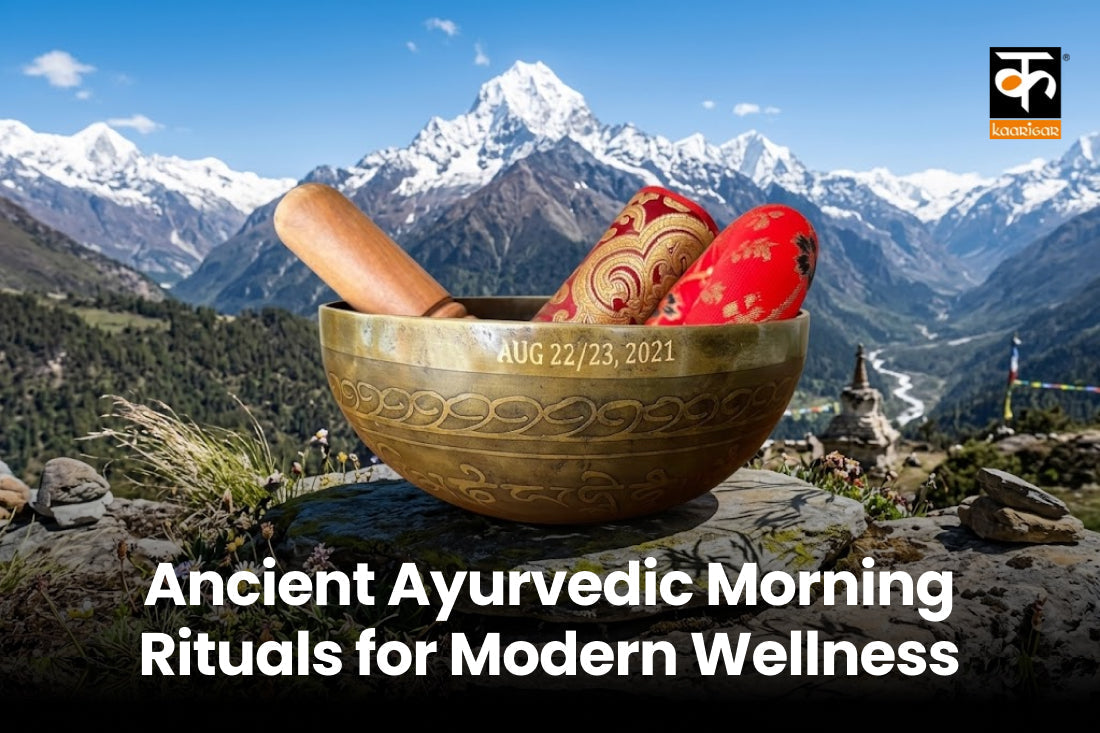 Ranní rituály s mědí: Ájurvédská wellness rutina pro moderní život