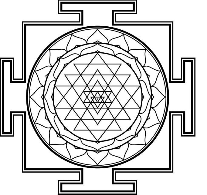 Sri Yantra Meditation Mat