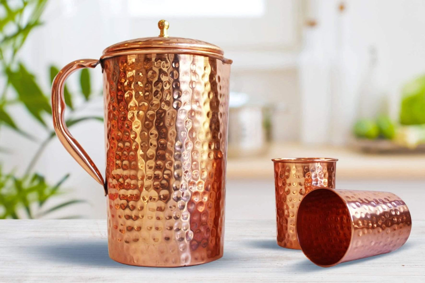 Copper Pitcher Set