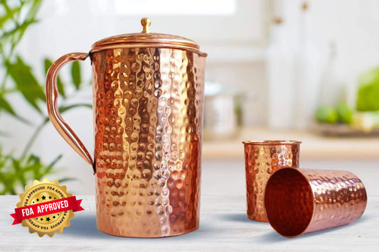 Copper Pitcher Set