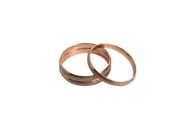 Pooja Copper Bangles - Set of 3