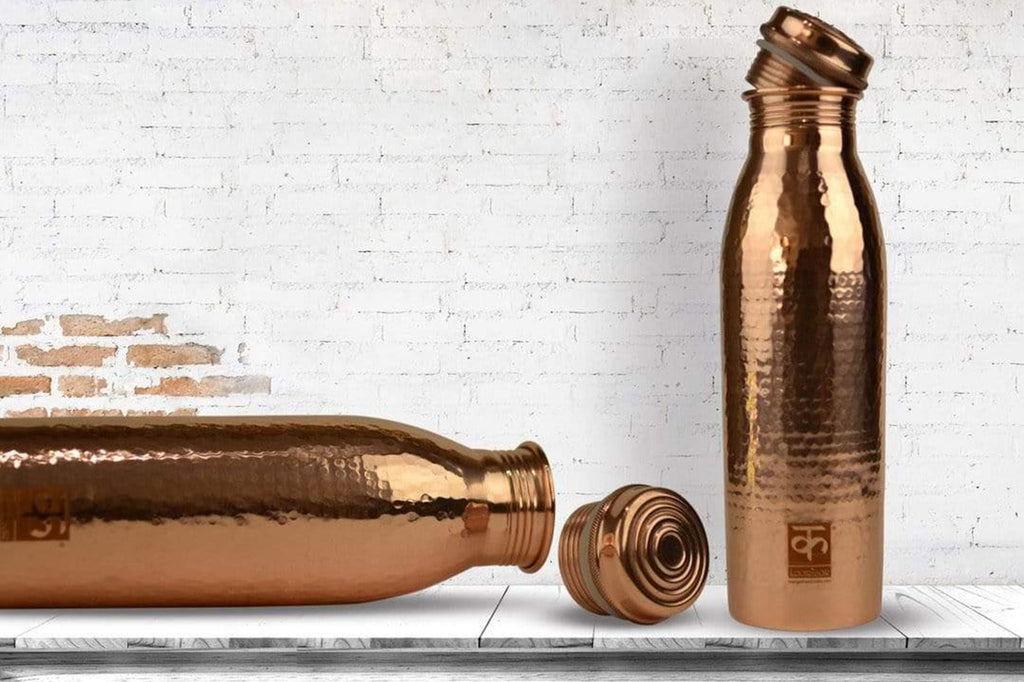 Copper Water Bottle - Kaarigar Handicrafts Inc.