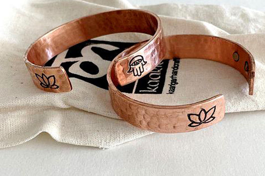 Ayurvedic Copper Cuff - set of 2