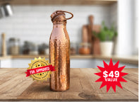 Buy 1 Bottle at $49. Natural, Eco-friendly Copper With Leak-Proof Cap.